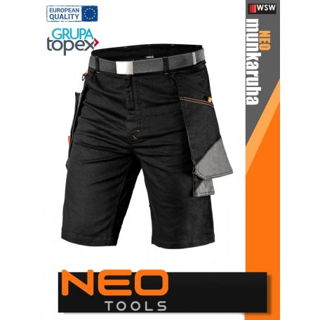 Neo Tools HD ORANGEBLACK technikai kopásálló rövidnadrág - munkaruha