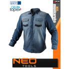 Neo Tools DENIM technikai kopásálló farmer munkaing - munkaruha