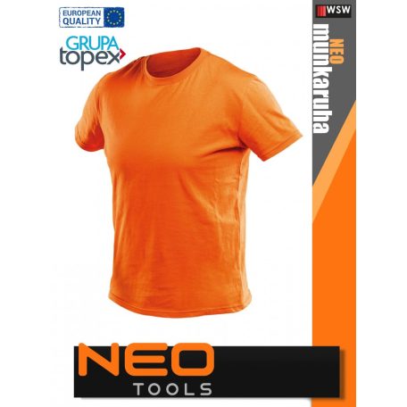 Neo Tools HD ORANGE technikai pamut póló - munkaruha