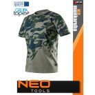 Neo Tools CAMO GREEN technikai pamut póló - munkaruha