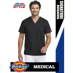   Dickies Medical EDS SIGNATURE BLACK férfi egészségügyi stretch tunika felső - munkaruha