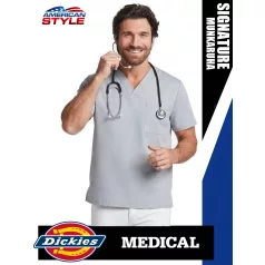   Dickies Medical EDS SIGNATURE GREY férfi egészségügyi stretch tunika felső - munkaruha