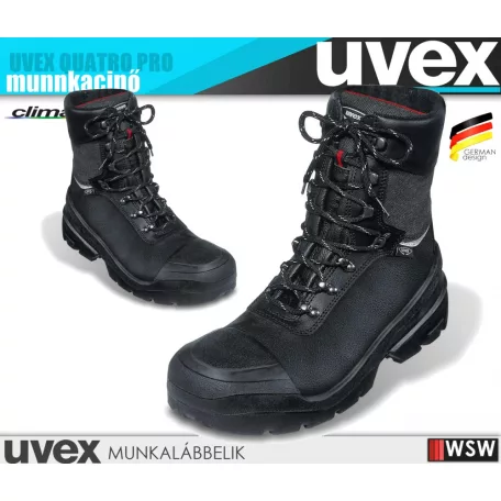 Uvex QUATRO PRO BLACK S3 technikai munkacipő - munkabakancs