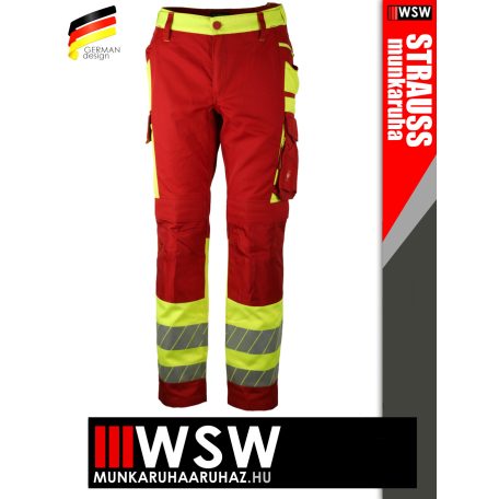 .Engelbert Strauss MOTION 24/7 YELLOWRED technikai jólláthatósági deréknadrág - munkaruha
