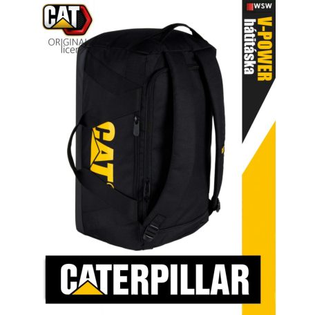 Caterpillar V-POWER DUFFEL BLACK technikai hátitáska-sporttáska 50 liter - munkaruha 