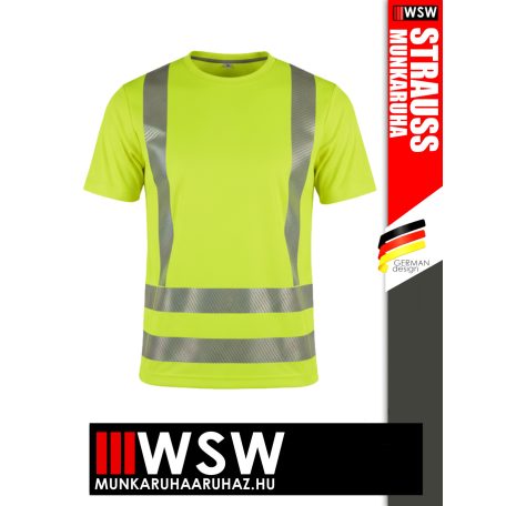 .Engelbert Strauss FUNCTIONAL YELLOW technikai jólláthatósági póló - munkaruha