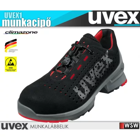 Uvex X-TENDED RED S1 technikai munkacipő - munkabakancs
