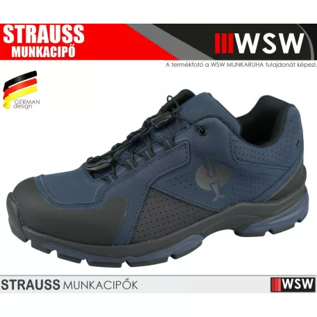 .Engelbert Strauss MINKAR LEDER BLUE O2 technikai munkacipő