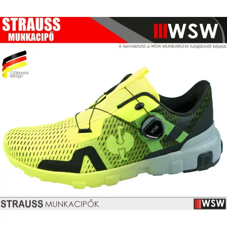 .Engelbert Strauss TOLEDO HVYELLOW önbefűzős utcai és munkacipő - munkabakancs