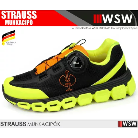 .Engelbert Strauss REXBURG BLACKHV O1 technikai konnyített önbefűzős bakancs - munkacipő