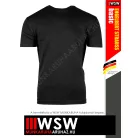 .Engelbert Strauss COTTON STRETCH BLACK férfi prémium pamut zebes munkapóló - 180 g/m²