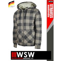   .Engelbert Strauss ICONIC DOLPHIN pamut béléses kapucnis téli pulóverkabát - munkaruha