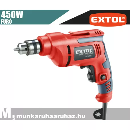 Extol PREMIUM RED elektromos fúrógép 450W - szerszámgép