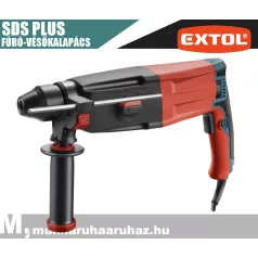   Extol PREMIUM RED elektromos fúró-vésőkalapács 3,4J - szerszámgép