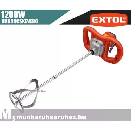 Extol PREMIUM RED elektromos festék és habarcskeverő 1200W - szerszámgép