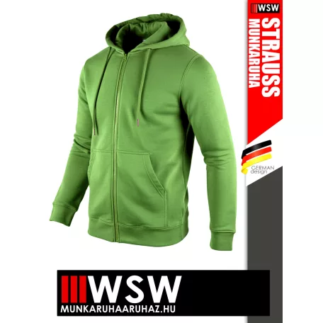 .Engelbert Strauss CLASSIC SEAGREEN pamutgazdag 300 g/m² technikai pulóver - munkaruha