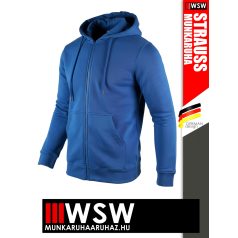   .Engelbert Strauss CLASSIC GENTIANBLUE pamutgazdag 300 g/m² technikai pulóver - munkaruha