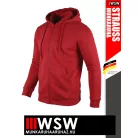 .Engelbert Strauss CLASSIC RED pamutgazdag 300 g/m² technikai pulóver - munkaruha