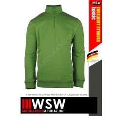   .Engelbert Strauss CLASSIC SEAGREEN pamutgazdag 300 g/m² technikai pulóver - munkaruha