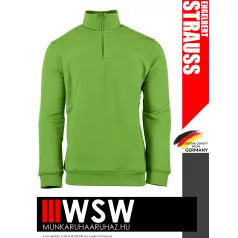   .Engelbert Strauss CLASSIC SEAGREEN pamutgazdag 300 g/m² technikai pulóver - munkaruha