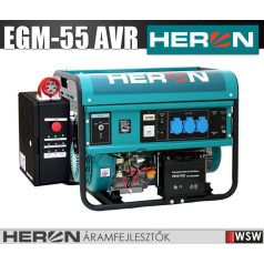 Heron 8896115-AU5 benzinmotoros áramfejlesztő inditó automatikával - 5500 VA