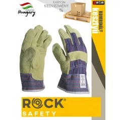   Rock Safety marha hasíték tenyerű kombinált kesztyű - 120 pár munkakesztyű - KARTON KEDVEZMÉNY 