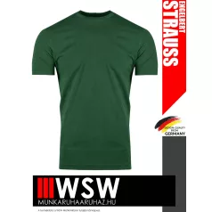   .Engelbert Strauss BASIC GREEN férfi prémium pamut munkapóló - 195 g/m²