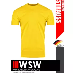   .Engelbert Strauss BASIC YELLOW férfi prémium pamut munkapóló - 195 g/m²