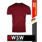 .Engelbert Strauss BASIC BORDEAUX  férfi prémium pamut munkapóló - 195 g/m²