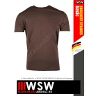 .Engelbert Strauss BASIC BROWN férfi prémium pamut munkapóló - 195 g/m²