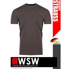   .Engelbert Strauss BASIC BROWN férfi prémium pamut munkapóló - 195 g/m²