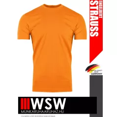   .Engelbert Strauss BASIC ORANGE férfi prémium pamut munkapóló - 195 g/m²