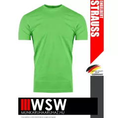   .Engelbert Strauss BASIC APPLEGREEN férfi prémium pamut munkapóló - 195 g/m²