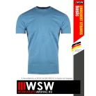 .Engelbert Strauss BASIC AZURE férfi prémium pamut munkapóló - 195 g/m²