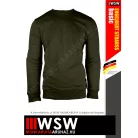 .Engelbert Strauss BASIC OLIVE pamutgazdag 300 g/m² technikai pulóver - munkaruha