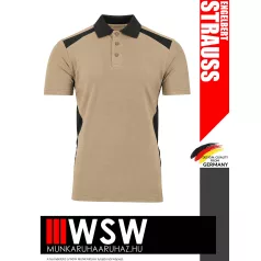   .Engelbert Strauss ACTIVE BEIGE galléros munkapóló - munkaruha