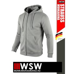   .Engelbert Strauss CLASSIC GREYMELANGE pamutgazdag 300 g/m² technikai pulóver - munkaruha