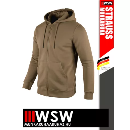 .Engelbert Strauss CLASSIC KHAKI pamutgazdag 300 g/m² technikai pulóver - munkaruha