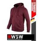 .Engelbert Strauss CLASSIC BORDEAUX pamutgazdag 300 g/m² technikai pulóver - munkaruha