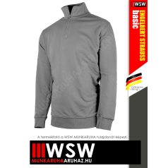   .Engelbert Strauss CLASSIC GREYMELANGE pamutgazdag 300 g/m² technikai pulóver - munkaruha