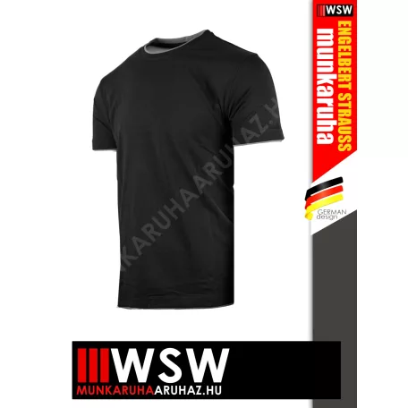 .Engelbert Strauss STRECH LAYER BLACK technikai póló - munkaruha