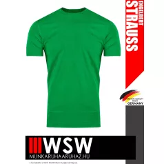   .Engelbert Strauss BASIC GRASSGREEN férfi prémium pamut munkapóló - 195 g/m²