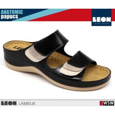 Leon ANATOMIC 904 BLACK komfort női papucs