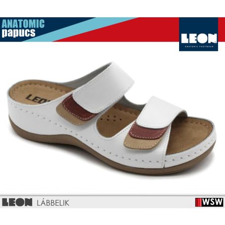Leon ANATOMIC 904 WHITE komfort női papucs