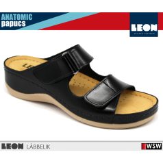Leon ANATOMIC 905 BLACK komfort női papucs