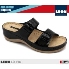 Leon ANATOMIC 906 BLACK komfort női papucs