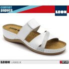 Leon COMFORT 909 WHITE komfort női papucs
