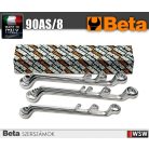 Beta szerszám - 8 részes hajlított csillagkulcs készlet 