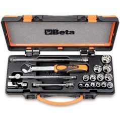 13 dugókulcs és 5 tartozék fémdobozban_910AS_C13