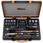 17 hatlapú dugókulcs és 9 tartozék fémdobozban_910A_C17